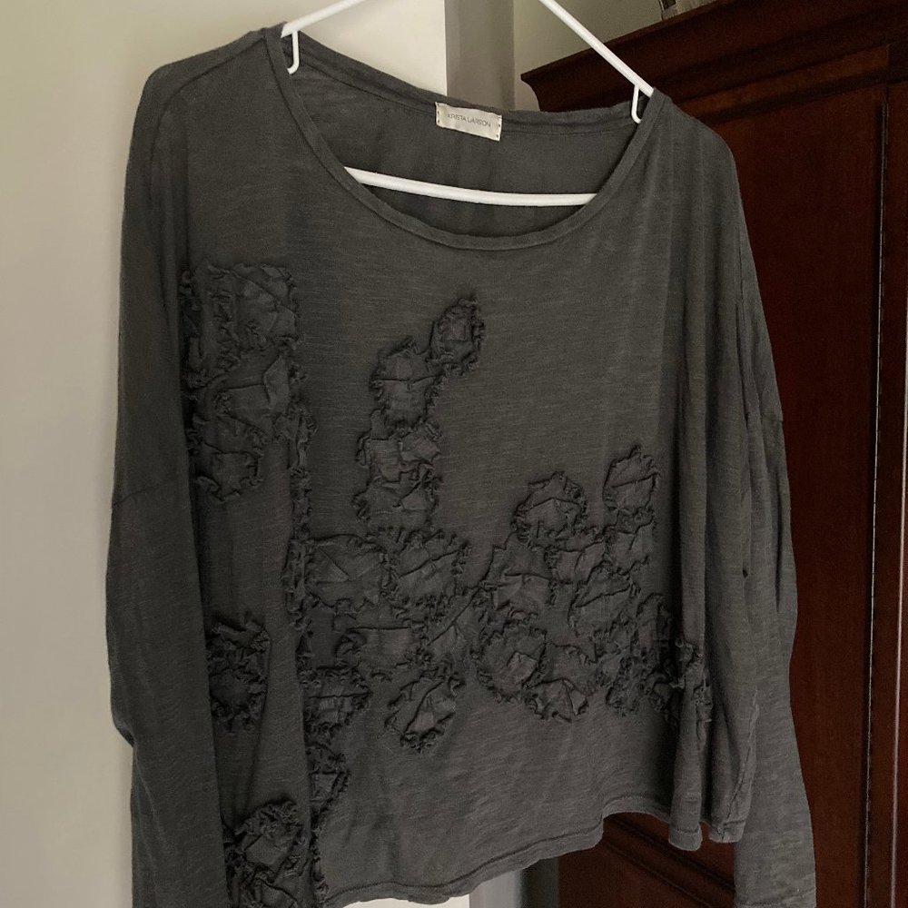 Krista Larson Anemone crop t-shirt